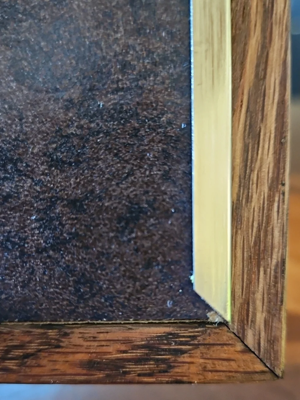 Authentic Vintage Heavy Grain Oak Photo Frame 8